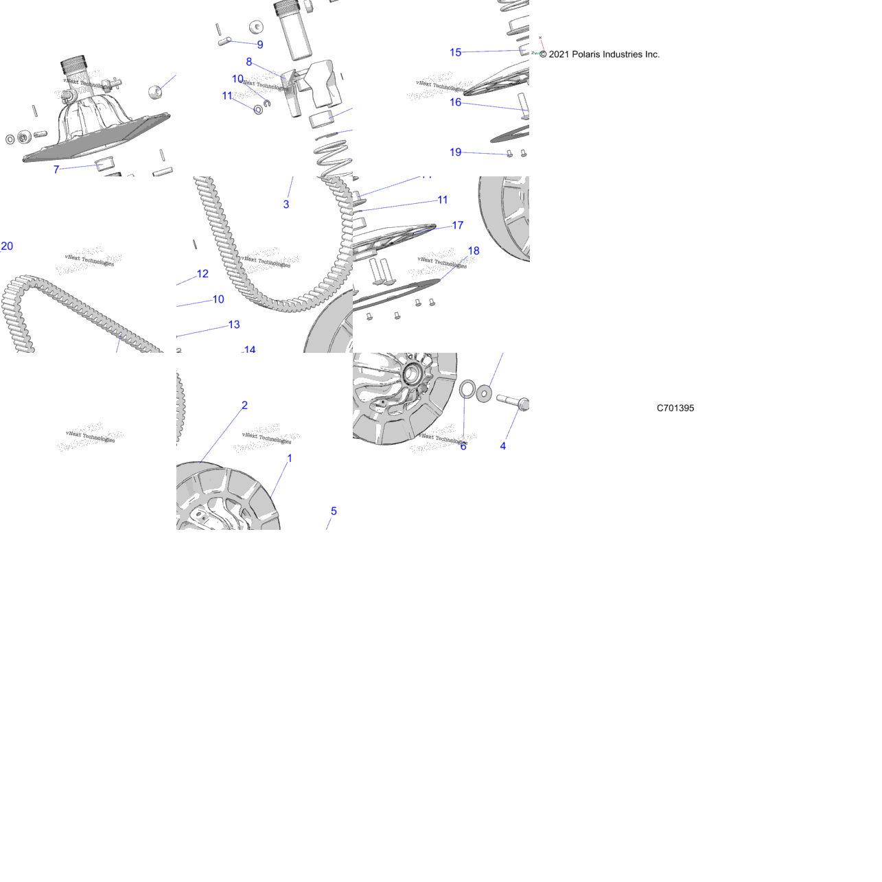 Drive Train, Secondary Clutch