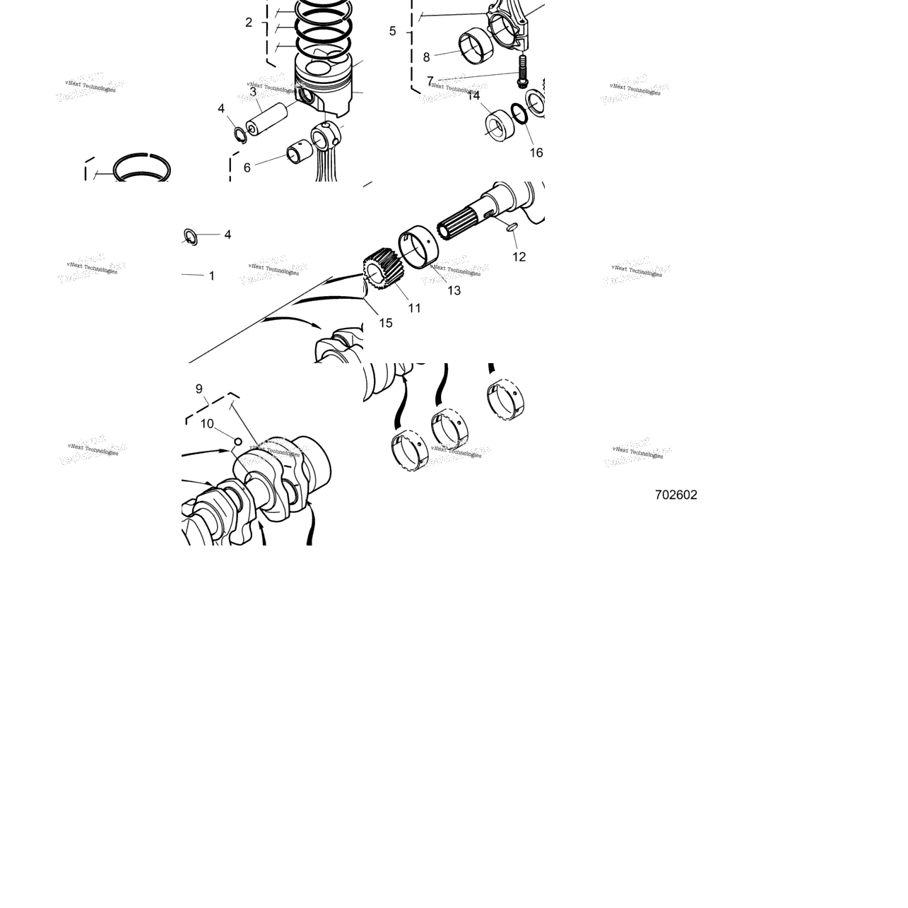Engine, Piston And Crankshaft R24rred4ja