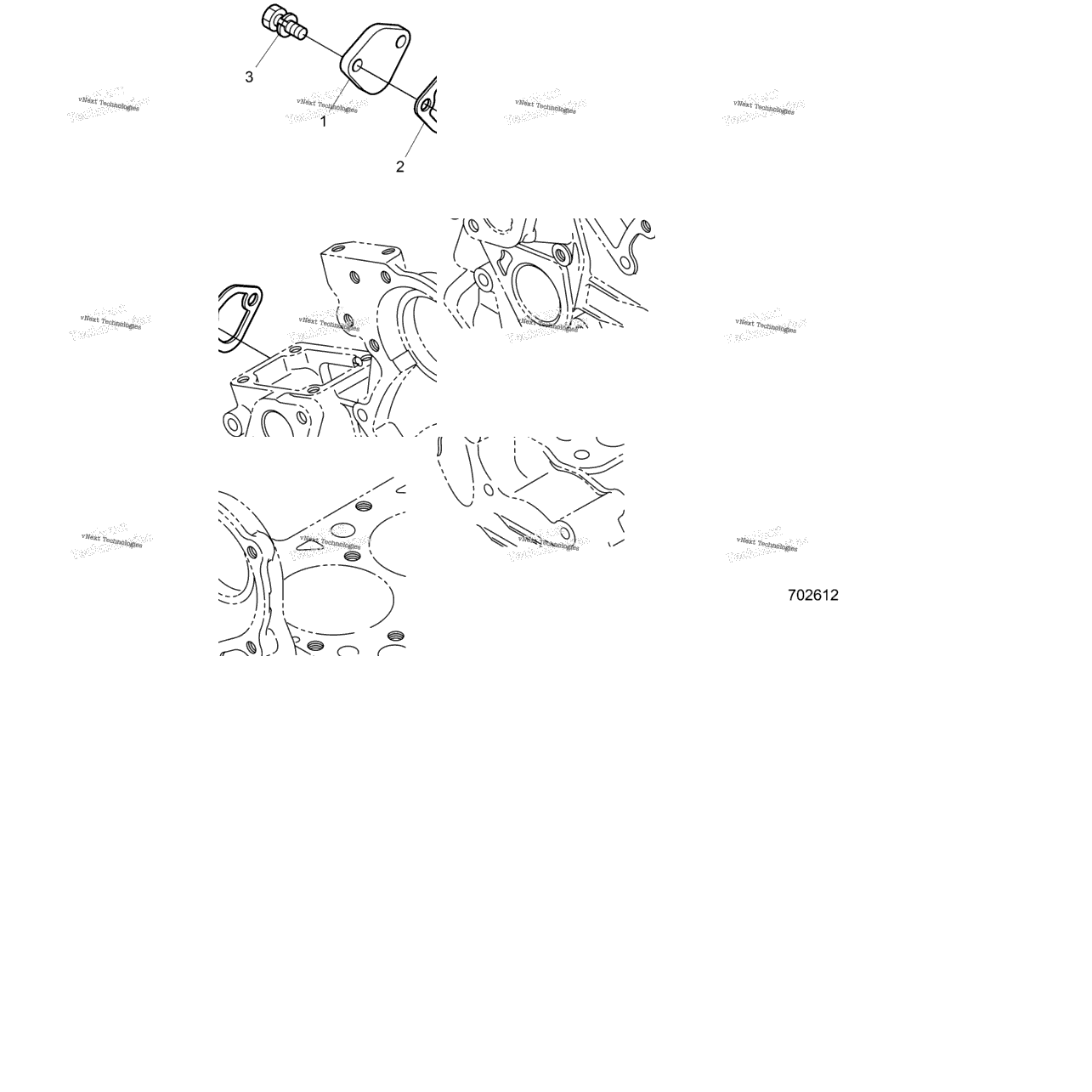 Engine, Rear Gearcase Cover R24rred4ja