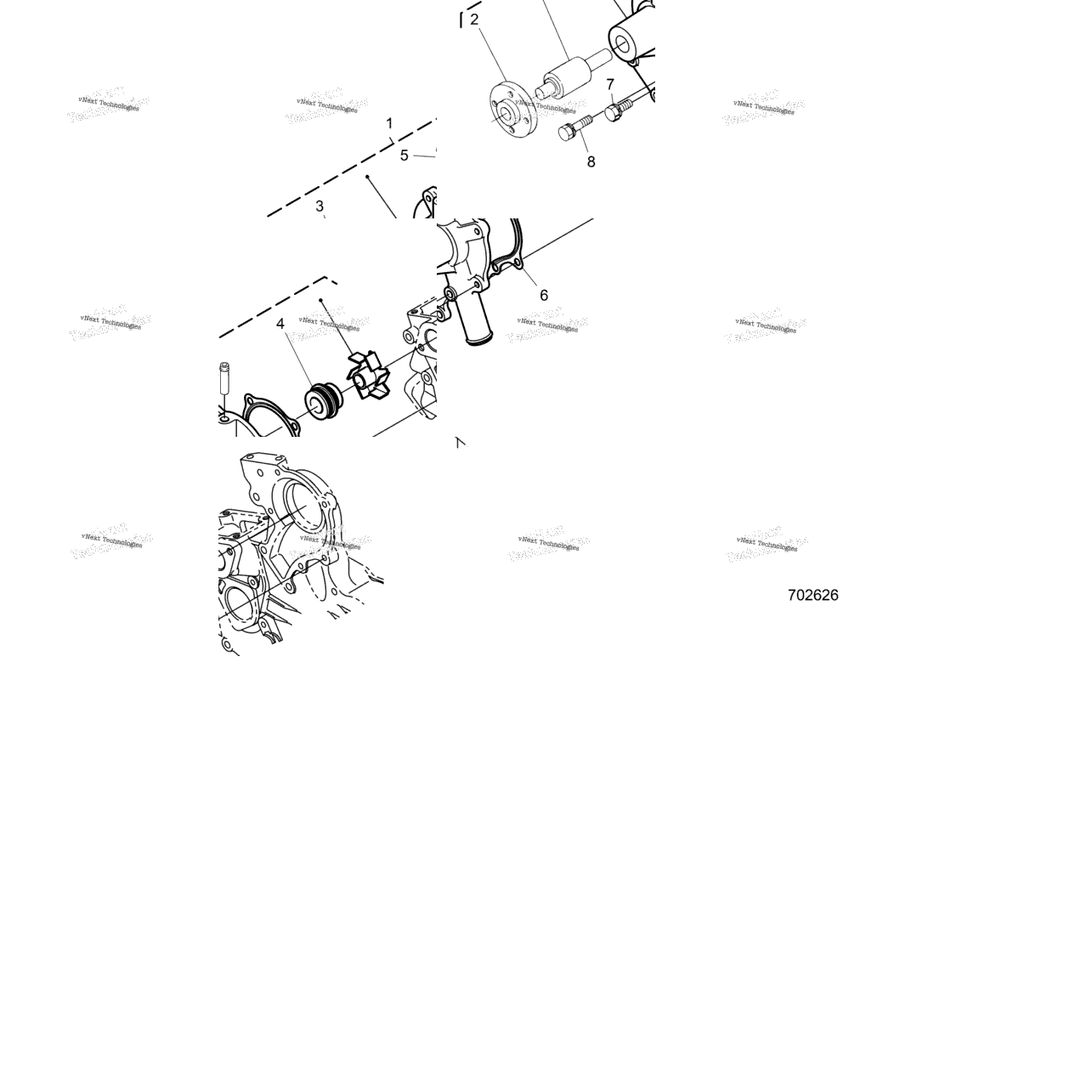 Engine, Water Pump R24rred4ja