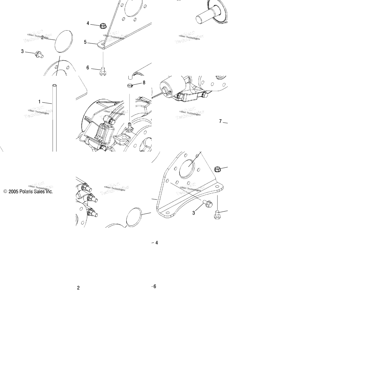 Gearcase, Mounting, Rear (4999202119920211D08)