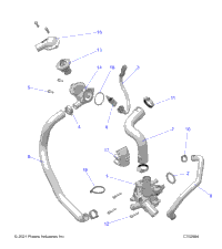 Engine, Waterpump And Bypass