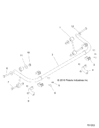 Suspension, Stabilizer Bar, Rear