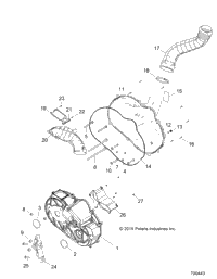 Drive Train, Clutch Cover And Ducting