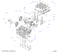 Engine, Crankcase, Crankshaft