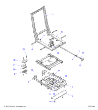 Body, Seat Base, Adjuster Z24ass99c5