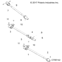 Drive Train, Front, Mid, Rear Prop Shaft