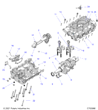 Engine, Crankcase And Crankshaft Z24nee99fm/Z24nes99fm/Cm
