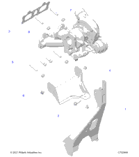 Engine, Turbo Charger Mounting