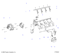 Engine, Intake Manifold, Fuel Rail And Related
