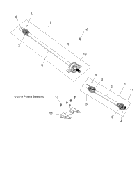 Drive Train, Front Prop Shaft