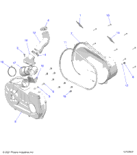 Drive Train, Clutch Cover & Ducting