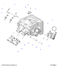Engine, Intake Manifold, Throttle Body, Fuel Rail