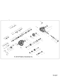 Drive Train, Main Gearcase Internals Z17vde99ap/Aw/Kak