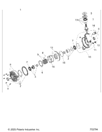 Drive Train, Front Gearcase (702794)