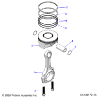 Engine, Piston And Rod