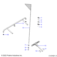 Body, Bumper, Rear, Flag, Beacon, And Pass Handle