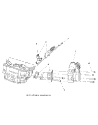 Engine, Throttle Body And Fuel Rail