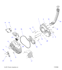 Drive Train, Clutch Cover And Ducting