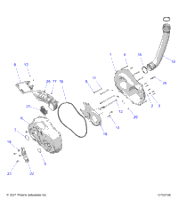Drive Train, Clutch Cover And Ducting