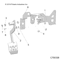 Brakes, Pedal R20rre99f1/F9/Fk/S99c1/C9/Ck/S99f1/F9/Fk/P99cf/Ff
