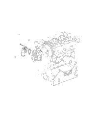 Engine, Water Inlet Flange