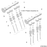 Engine, Cam Shafts And Valves