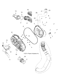 Drive Train, Clutch Cover And Ducting Z16vfe99af/As/Am