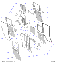Body, Door, Rear, Crank