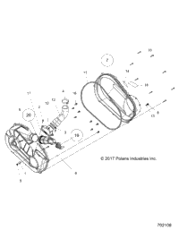 Drive Train, Clutch Cover & Ducting