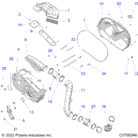 Drive Train, Clutch Cover And Ducting
