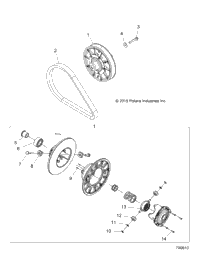 Drive Train, Secondary Clutch
