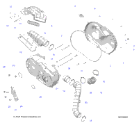 Drive Train, Clutch Cover & Ducting