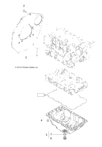 Engine, Mounting Flange & Oil Sump