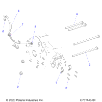 Drive Train, Gearcase, Rear, Mounting