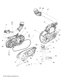 Drive Train, Clutch Cover And Ducting Z16vde99af/Am/Lm/As