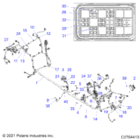 Electrical, Wire Harness, Chassis, Deluxe Ride Command