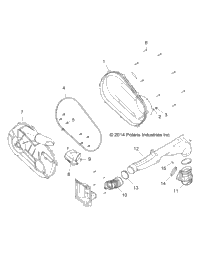 Drive Train, Clutch Cover & Ducting