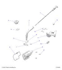 Engine, Oil Dipstick & Breather