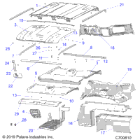 Opt, Roof, Prep, Rear Close Off, Cover, Hood Liner, Floor, And Dash