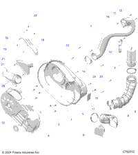 Drive Train, Clutch Cover And Ducting