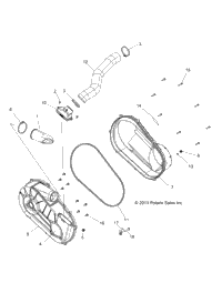 Drive Train, Clutch Cover & Ducting