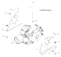 Gearcase Mounting, Rear /Rd50aa
