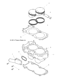 Engine, Cylinder And Piston