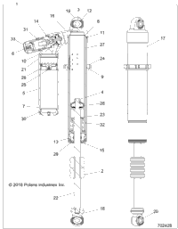 Suspension, Front Shock Internals, Turbo S And Le Z21pal92al/At/Bl/Bt