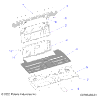 Body, Rear Closeoff, Center Panels