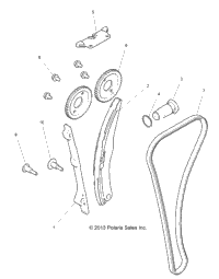 Engine, Cam Chain And Tensioner