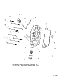 Engine, Crankcase Cover Asm, Right