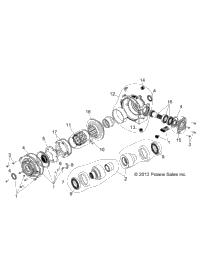 Drive Train, Front Gearcase Internals (49Rgrtransintl1332803)