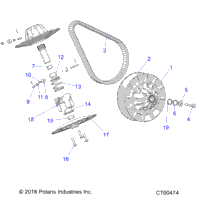 Drive Train, Secondary Clutch